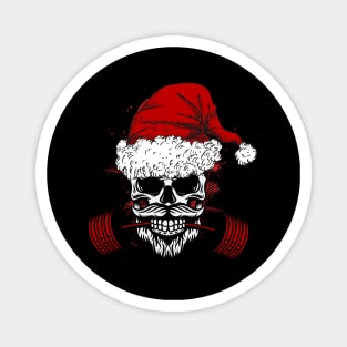 Christmas Santa Deadlift Barbell Magnet